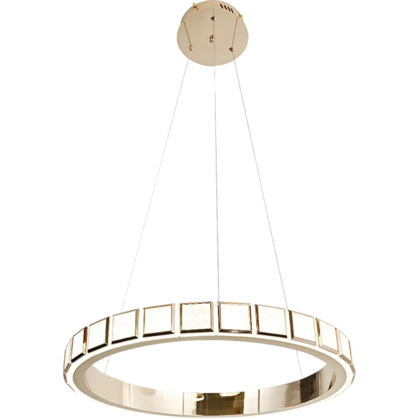 ثريا مودرن ذهبي مع 3اضاءات قطر 60