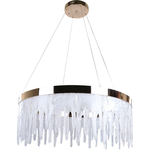 ثريا مودرن ذهبي مع 3اضاءات 75 واط قطر 80