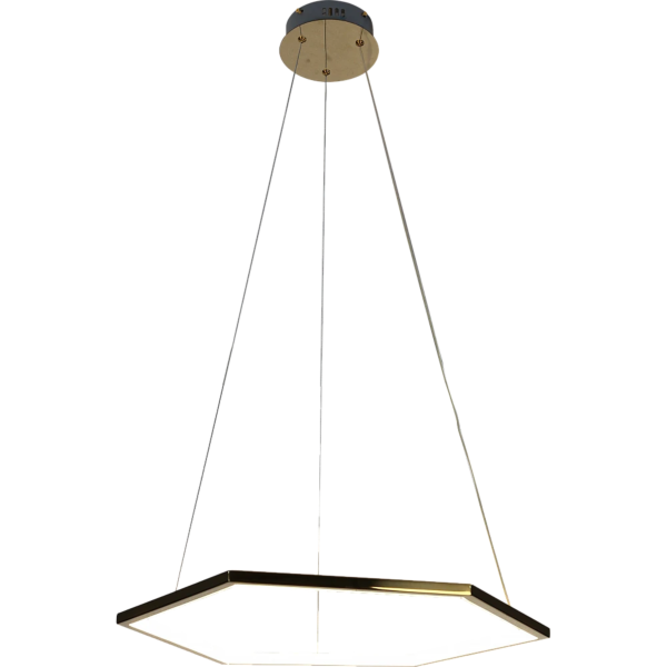 ثريا علاقي مودرن ذهبي انارة اصفر 30 واط