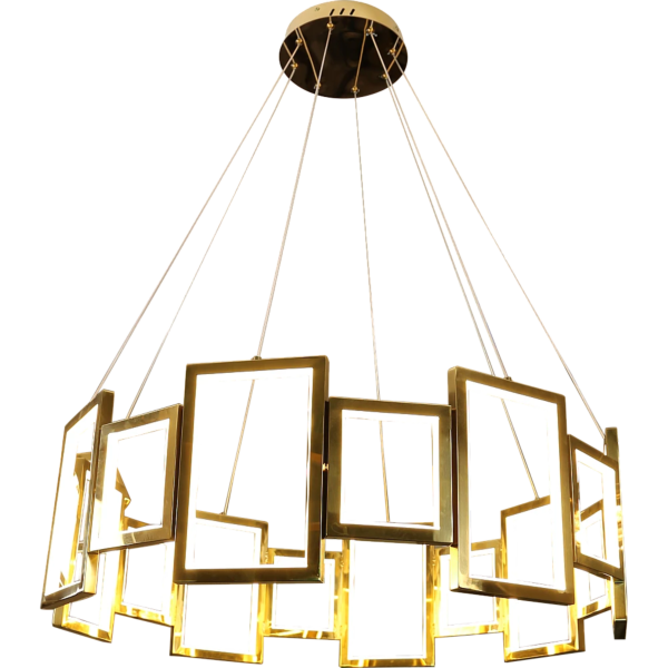 ثريا مودرن ذهبي لون الانارة اصفر 135 واط