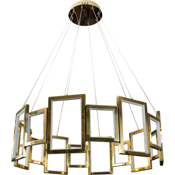 ثريا مودرن ذهبي لون الانارة اصفر 135 واط