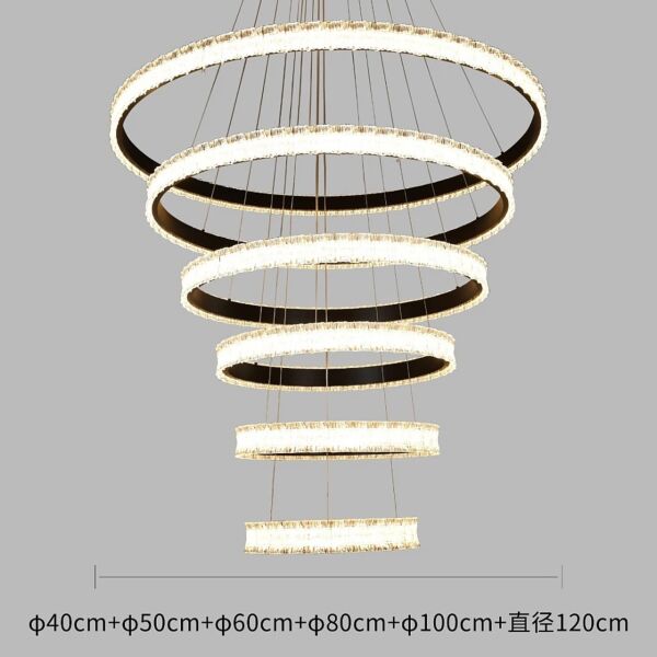 ثريا علاقي مودرن 3 حلقات 350 واط - فضي