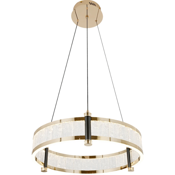 ثريا مودرن ذهبي مع 3اضاءات 36 واط