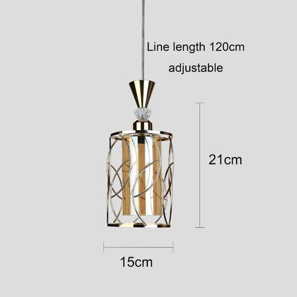 إنارة معلقة مفرد مودرن تونلاي - ذهبي