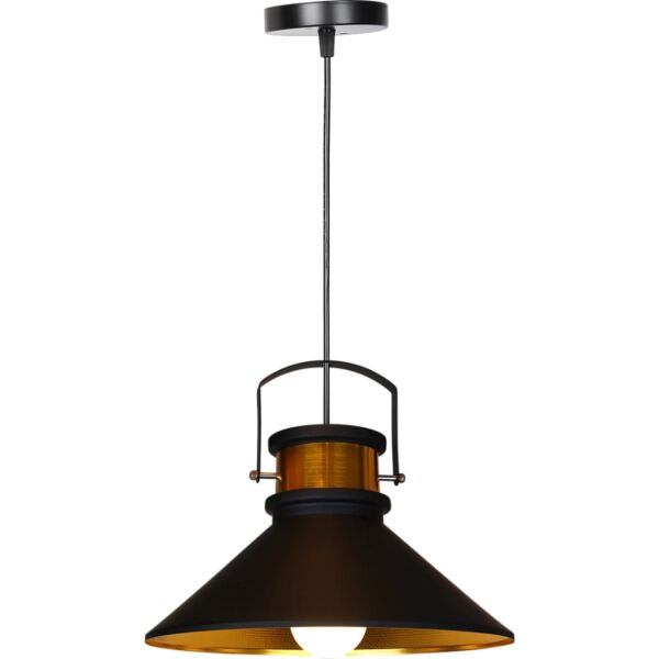 إنارة معلقه موون - اسود وذهبي