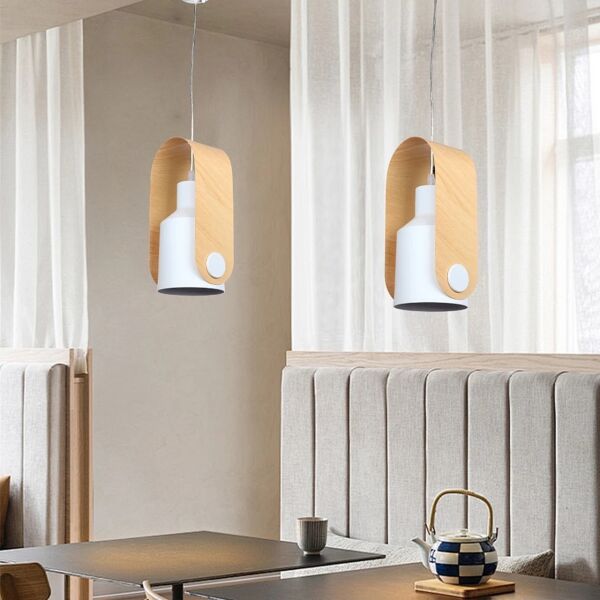 علاقي مودرن ابيض E27x1L