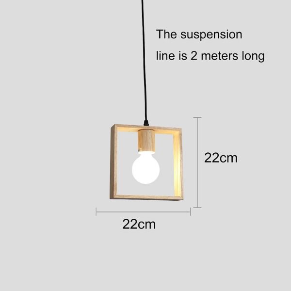 إنارة معلقة مفرد خشبي زولكا
