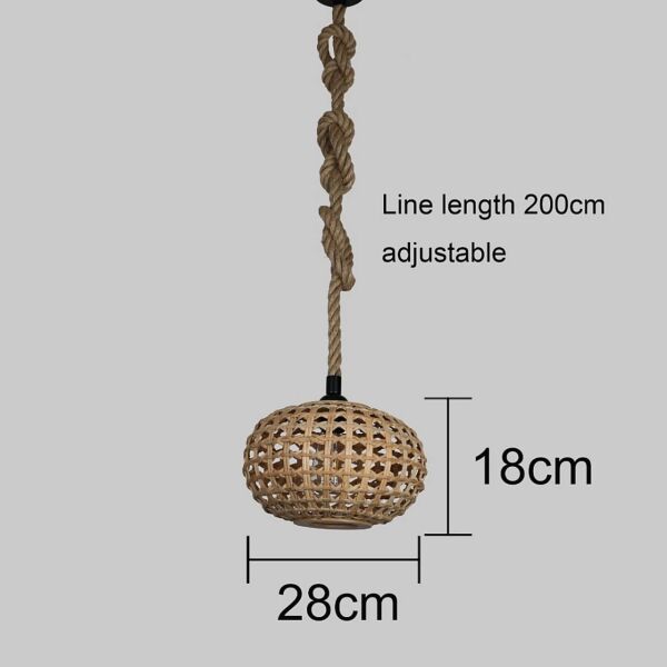 علاقي مفرد حبال مع قش E27x1L