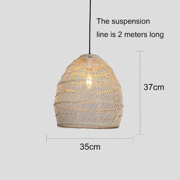 إنارة معلقة مفرد قش جوني