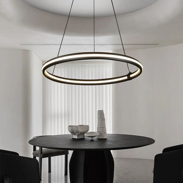 إنارة معلقة مودرن لون الانارة 3 اضاءات 85 واط - أسود