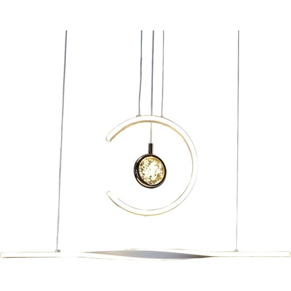 إنارة معلقة مودرن لون الانارة 3 اضاءات 95 واط رامو - أبيض