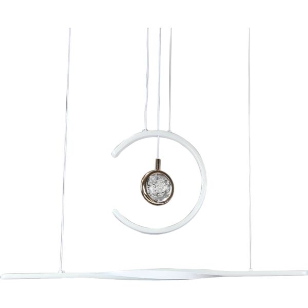 إنارة معلقة مودرن لون الانارة 3 اضاءات 95 واط رامو - أبيض