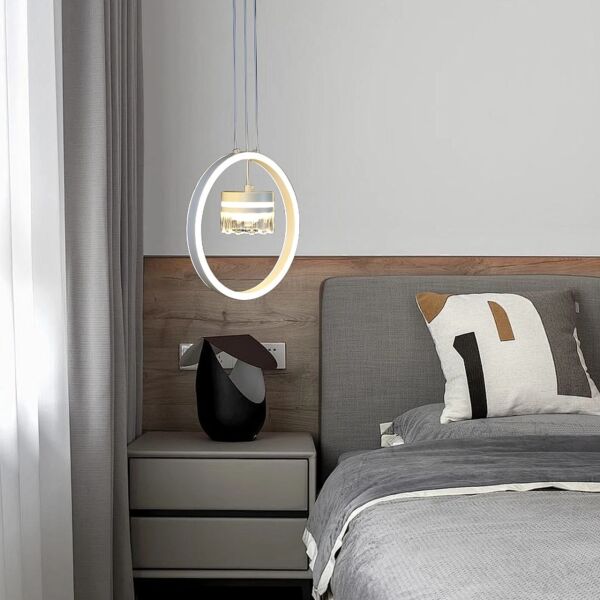 إنارة معلقة مودرن لون الانارة 3 اضاءات 48 واط - أبيض