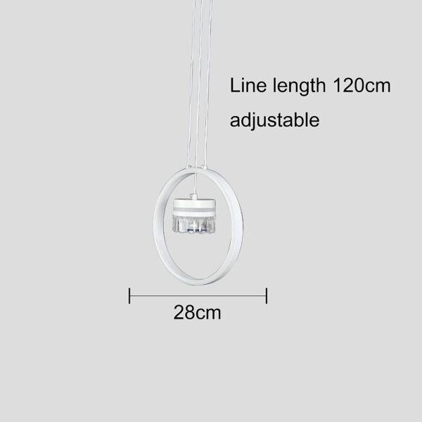 إنارة معلقة مودرن لون الانارة 3 اضاءات 48 واط - أبيض