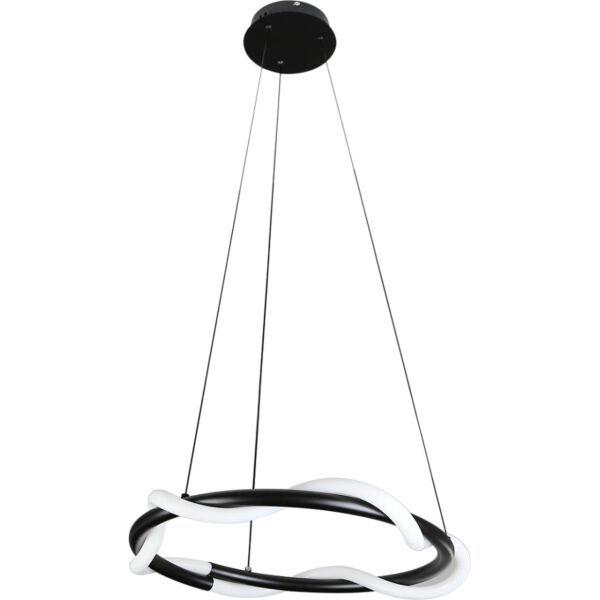 انارة معلقة اسود لون الانارة اصفر 30 واط قطر 60 سم