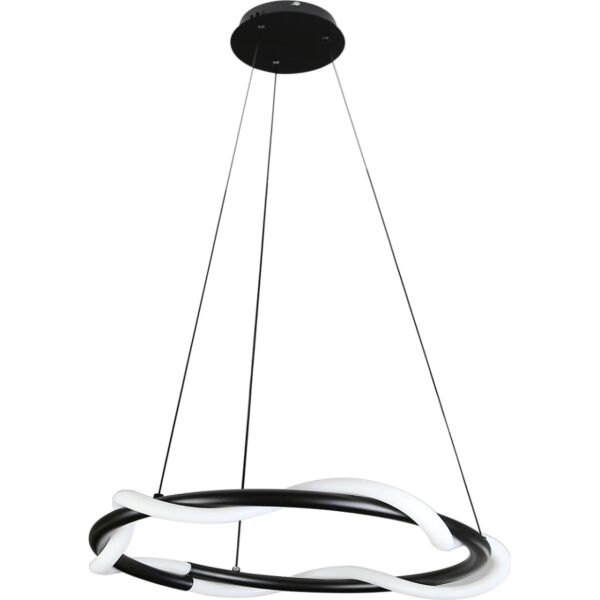 انارة معلقة اسود لون الانارة اصفر 36 واط قطر 80 سم