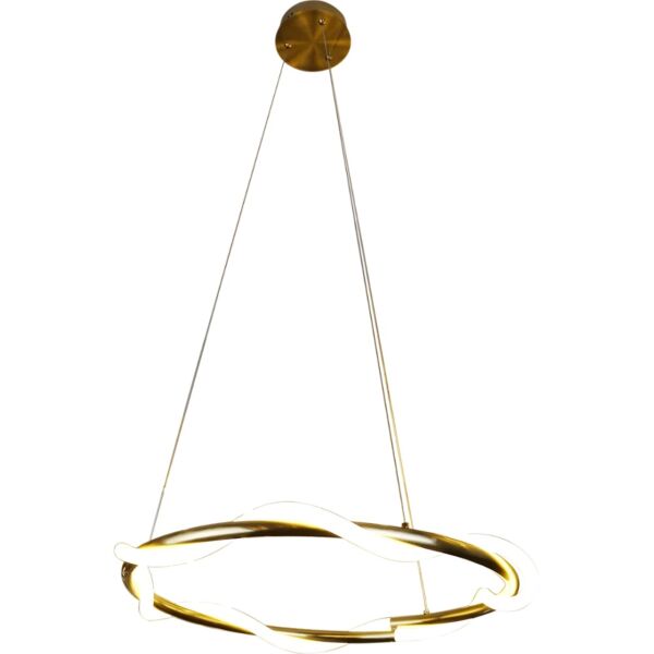 إنارة معلقة مودرن لون الانارة اصفر 36 واط - ذهبي زيتي