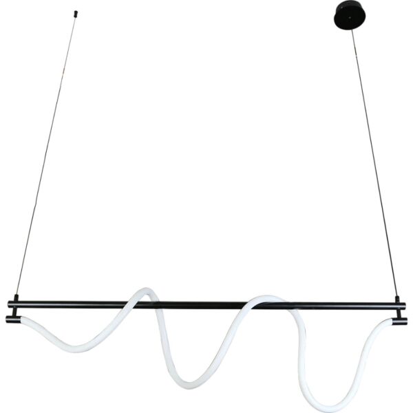 انارة معلقة اسود لون الانارة اصفر 30 واط قطر 120 سم