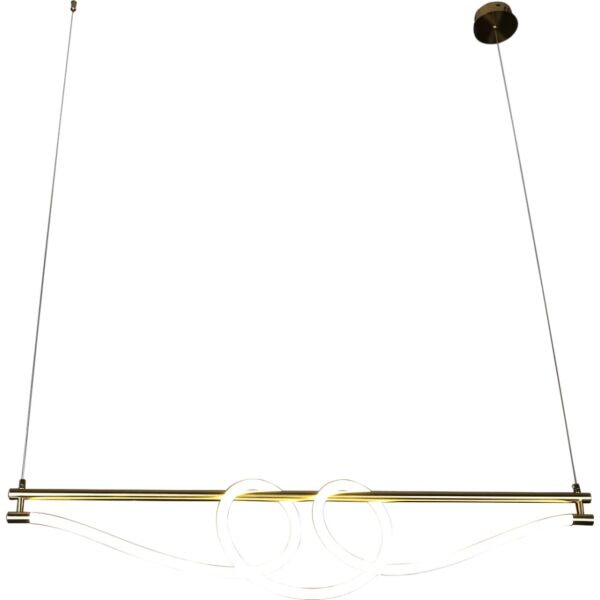 ثريا علاقي مودرن لون الانارة اصفر 30 واط كينزا - ذهبي زيتي