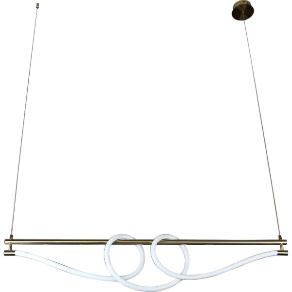 إنارة معلقة مودرن لون الانارة اصفر 36 واط كيندا - ذهبي زيتي