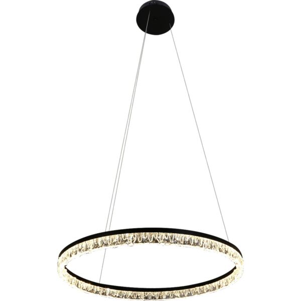 ثريا علاقي مودرن لون الانارة 3 اضاءات 42 واط كينزو - اسود