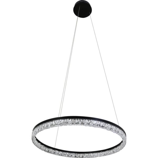 ثريا علاقي مودرن لون الانارة 3 اضاءات 42 واط كينزو - اسود