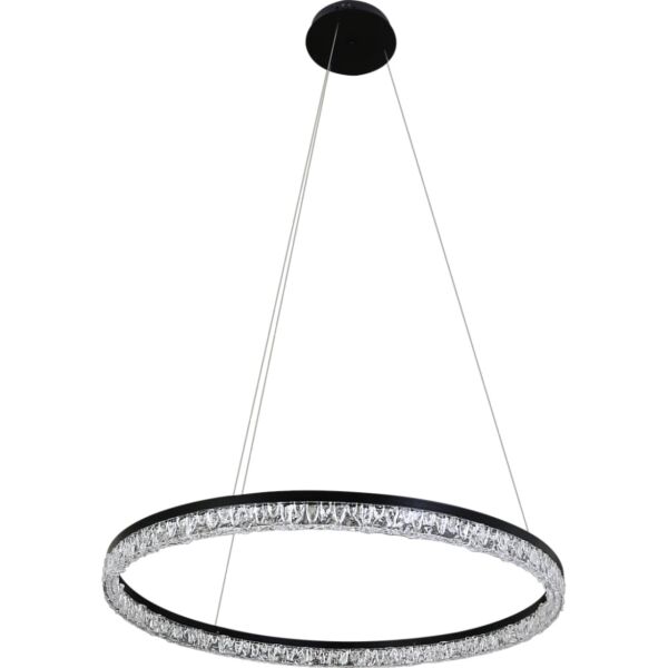 انارة معلقة اسود لون الانارة 3 اضاءات 55 واط مقاس 80 سم