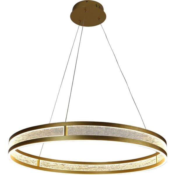 ثريا علاقي مودرن لون الانارة 3 اضاءات 115 واط - ذهبي