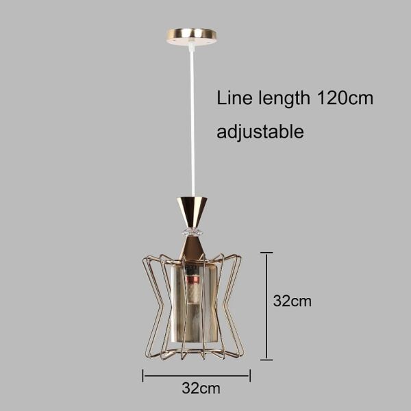 إنارة معلقة دايموند - ذهبي