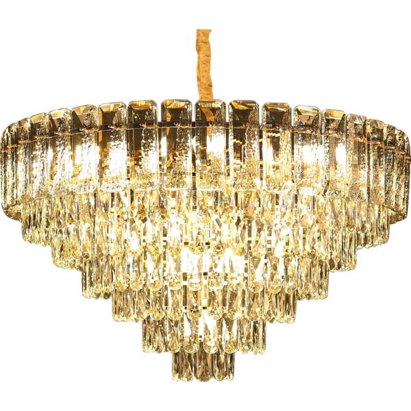 انارة معلقة مودرن ذهبي E14x16L قطر 80 سم