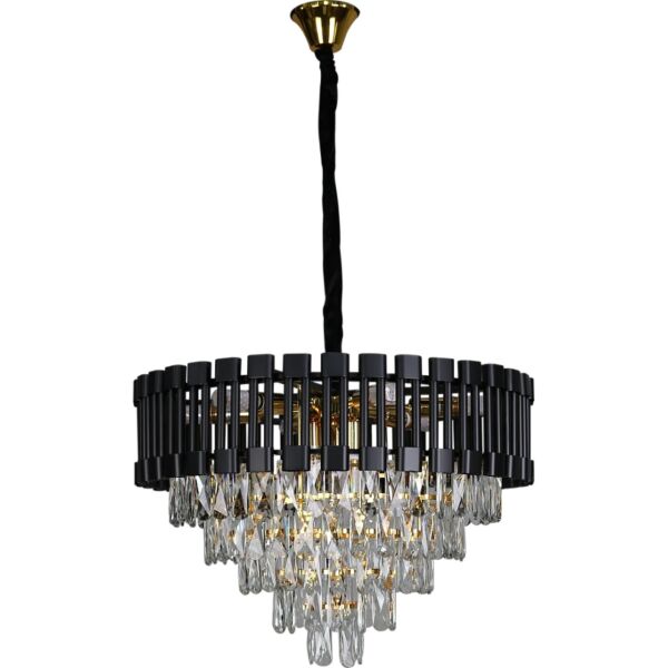 ثريا علاقي مودرن مع E14x9L - ذهبي واسود