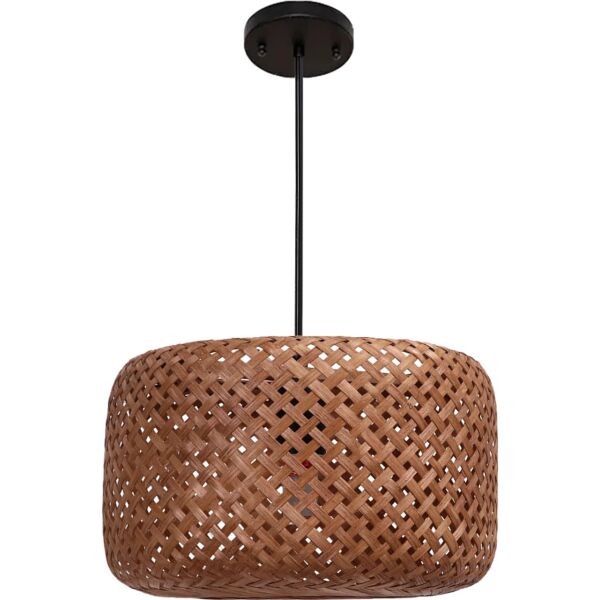 انارة معلقة 2 متر خيزران E27x1L قطر 30 سم كانسا