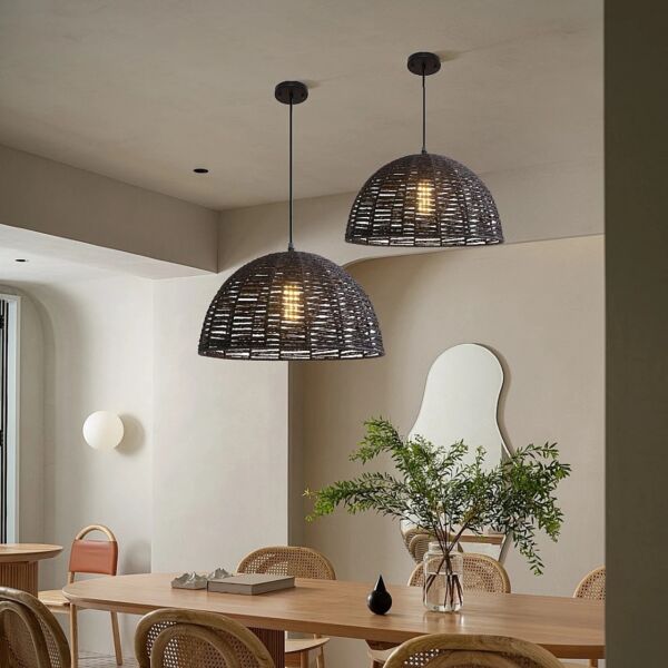 انارة معلقة مودرن 2 متر اسود E27x1