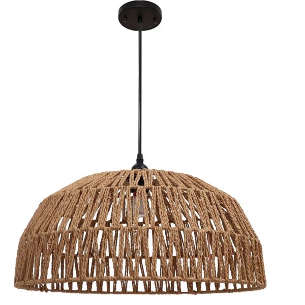 انارة معلقة خيزران 2 متر E27x1L قطر50 سم تال