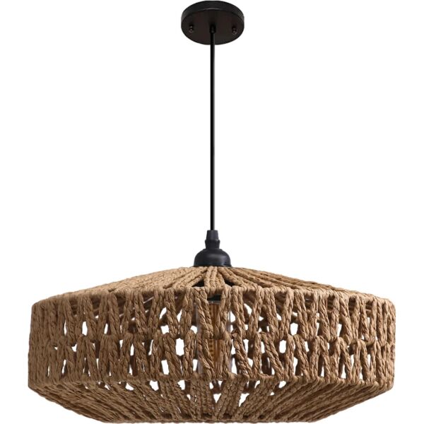 انارة معلقة خيزران 2 متر E27x1L قطر 50 سم ساس