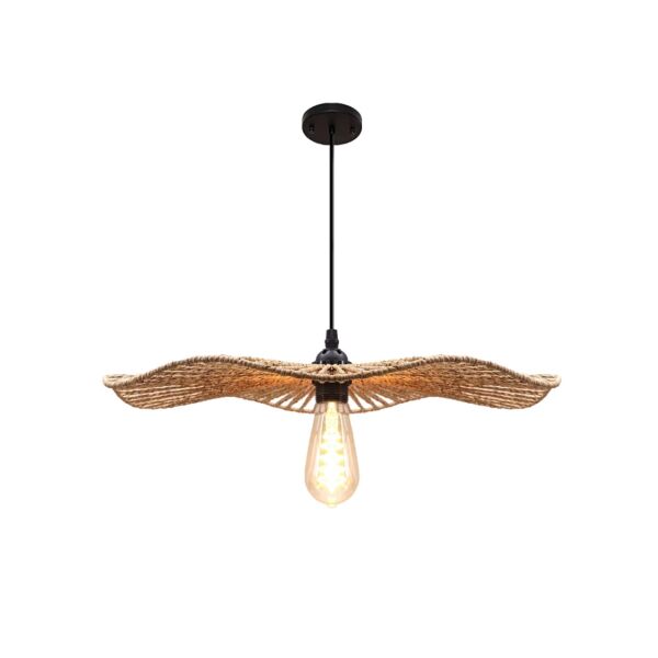 انارة معلقة 2 متر خيزران E27x1L قطر 35 سم