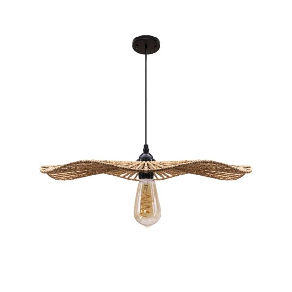 انارة معلقة 2 متر خيزران E27x1L قطر 35 سم