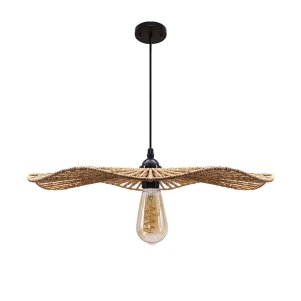 انارة معلقة 2 متر خيزران E27x1L قطر 50 سم