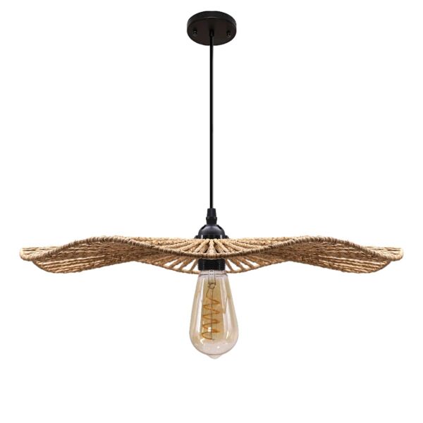 انارة معلقة 2 متر خيزران E27x1L قطر65 سم