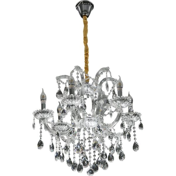 ثريا علاقي شمعدان فضي الارتفاع 59 القطر63 E14x6L