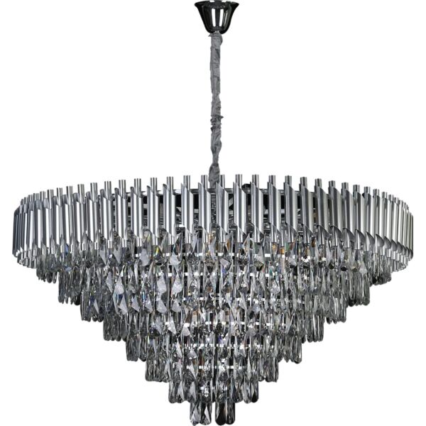 انارة معلقة مودرن فضي قطر 100 سم E14