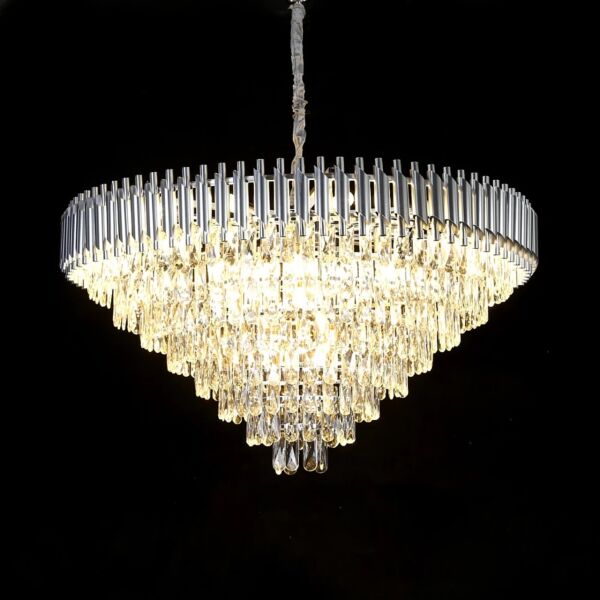 انارة معلقة مودرن فضي قطر 100 سم E14