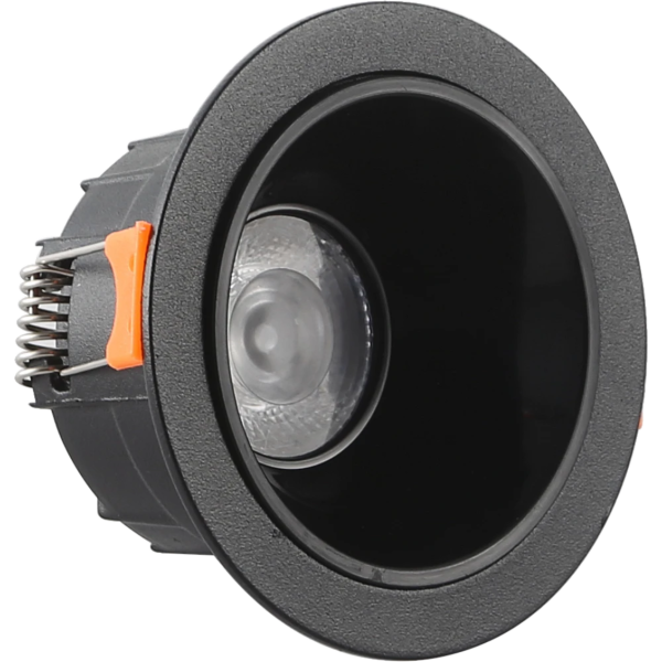 كشاف دفن مانع التوهج اسود لون الانارة ابيض 7 سم