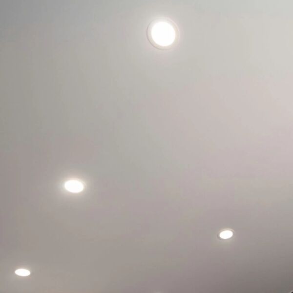 كشاف 3 اضاءات 20 سم دفن 18 واط - إطار معتم ثلجي