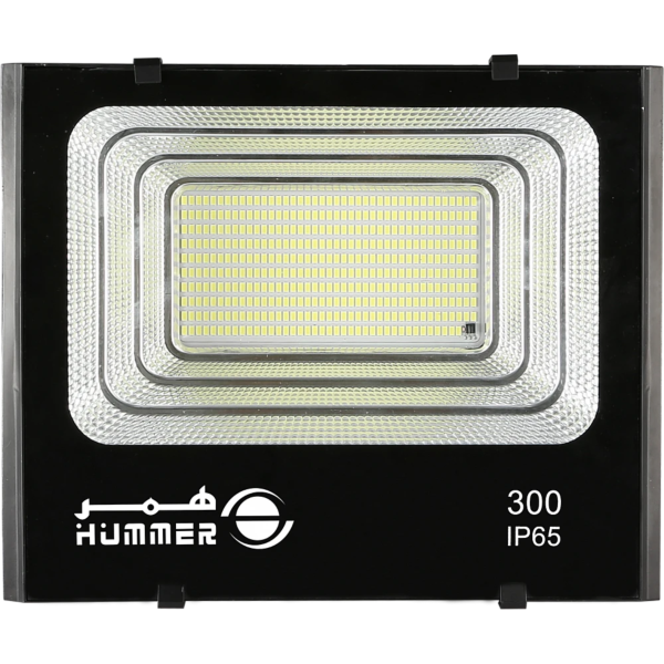 كشاف خارجي إنارة ابيض طاقة شمسية مع ريموت تحكم مزود بحساس ضوء 300 واط