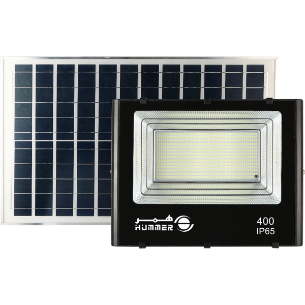 كشاف خارجي طاقة شمسية مع ريموت تحكم مزود بحساس ضوء 400 واط