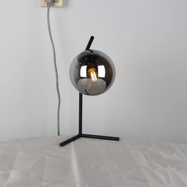 ابجورة مودرن اسود مع رمادي E27