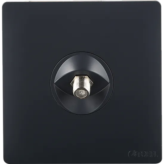 فيش منفذ دش مفرد بيانو توفل - اسود