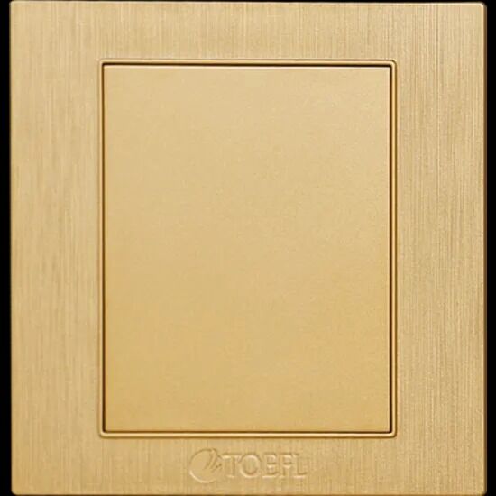 غطاء فيش فارغ لون ذهبي قولد توفل