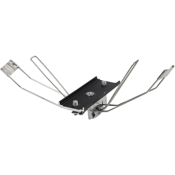 سوستة تثبيت رايل مسطرة دفن - أسود وفضي